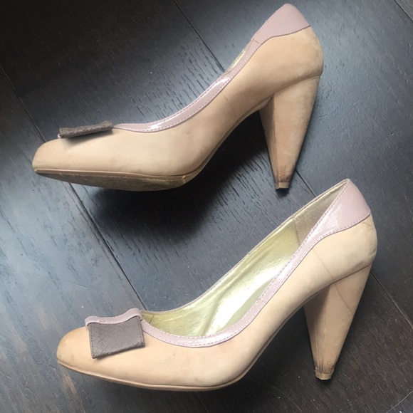 Seychelles suede bow heel 7.5 - Picture 2 of 7